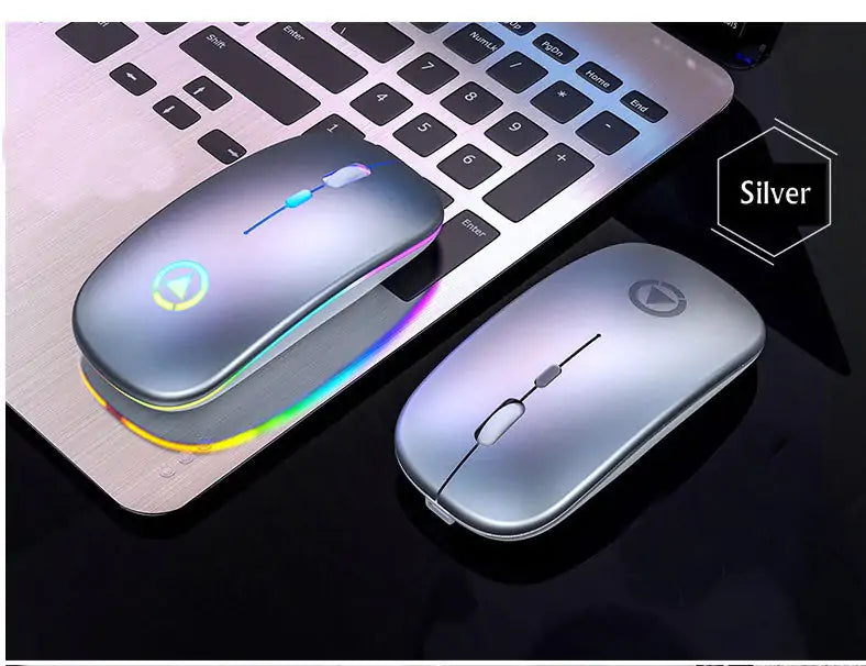 Wireless USB Rechargeable Mouse 2.4GHz RGB