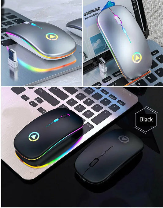 Wireless USB Rechargeable Mouse 2.4GHz RGB